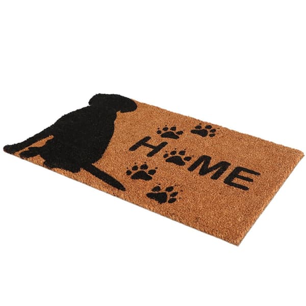 Kokosnød dørmåtte hund 74x45 cm