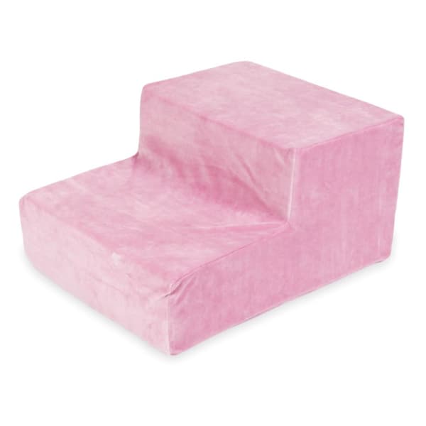 Fløjlsblød pink skumlegepladstrin