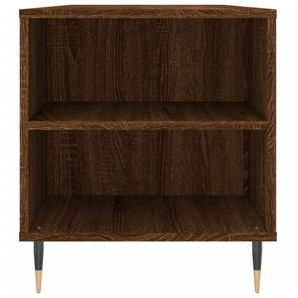vidaXL sofabord brunt egetræ 102x44,5x50 cm