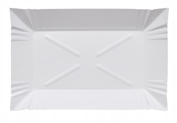 Rektangulär pappersbricka för engångsgrillfest 13x17 cm 100 st