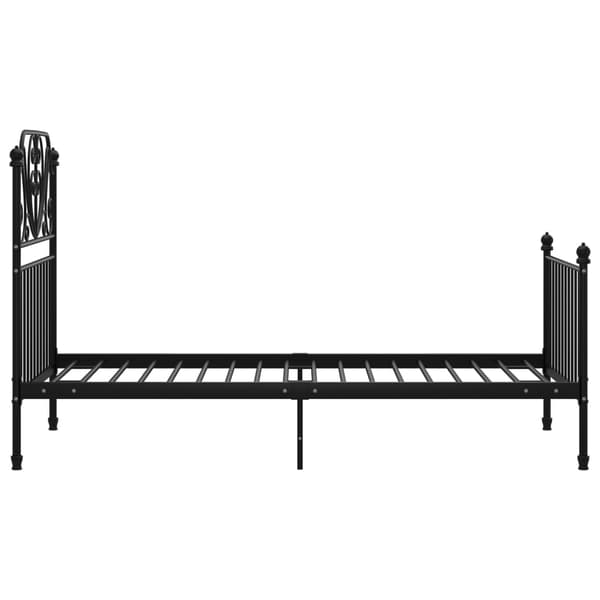 vidaXL sengestel sort metal 90 x 200 cm