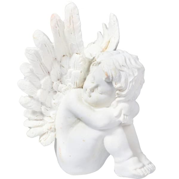 HVID ENGEL MED VINGER 15 cm