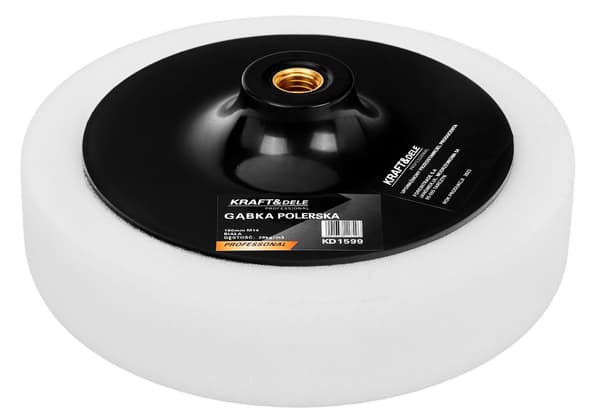 Polersvamp 180 mm vit KD1599