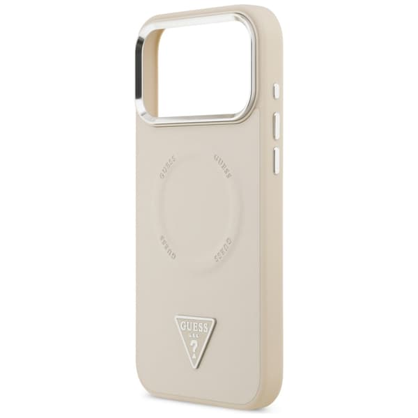 Guess Triangle Logo MagSafe-etui til iPhone 17 Pro Beige