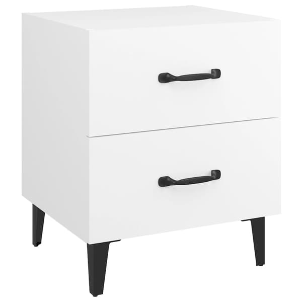 vidaXL sengebord, hvid, 40x35x47,5 cm