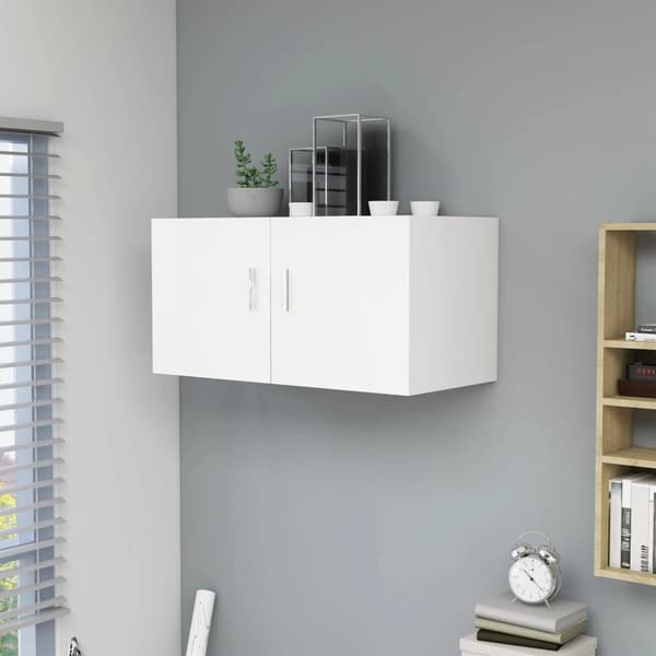 vidaXL Väggskåp vit 80x39x40 cm träbaserat material