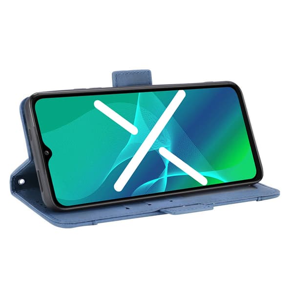 Flip-etui til Motorola Edge 30 Pro, kortholder, blå