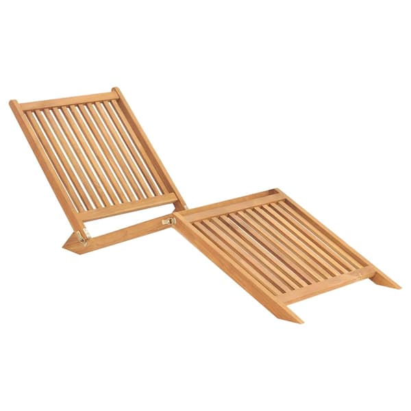 vidaXL liggestol massiv teak