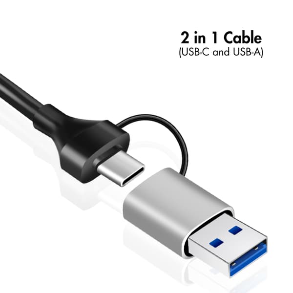 Logilink 2.5G USB-C/A netværksadapter, ideel til pc, Mac, hurtigt internet
