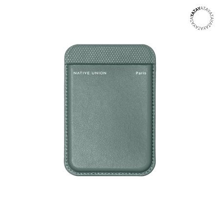 Native Union (Re)Classic Wallet - MagSafe-kompatibel läderplånbok (skiffergrön)