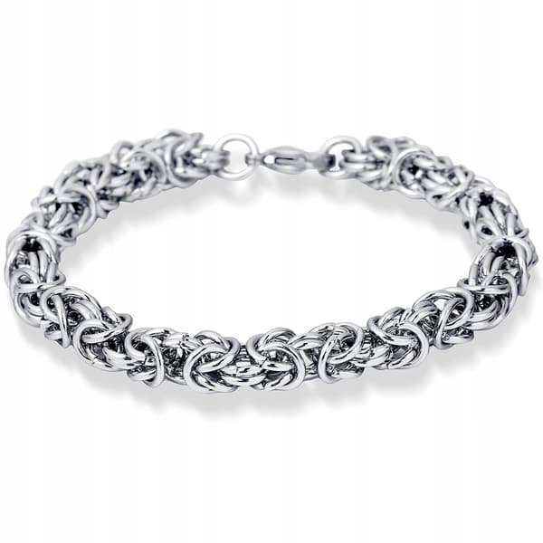 TJOCKT ARMBAND Silver Herrarmband ROYAL Byzantine + GRATIS