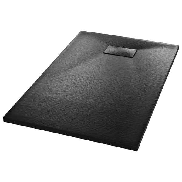 vidaXL brusekar, SMC, sort, 100 x 80 cm