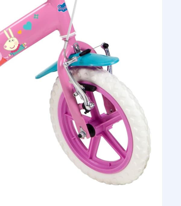 Peppa Pig barncykel 12 tum för flickor 3-5 år rosa