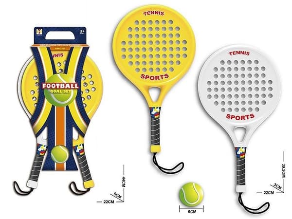 Tennisset 2 racketar med boll MIX