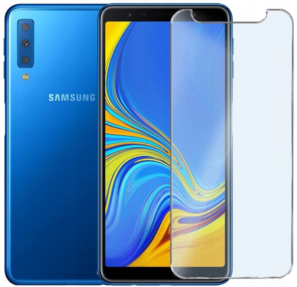 3x GLAS för SAMSUNG GALAXY A7 2018 | HÄRDAT GLAS | 3-PACK