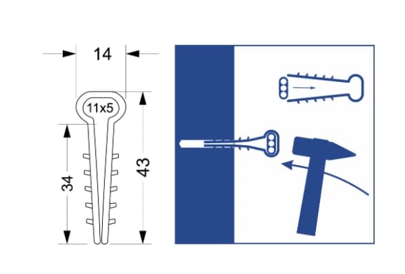 Plattkabel Snabbmontering USMP-2 YDYp 2x2,5mm ASK 600 stycken