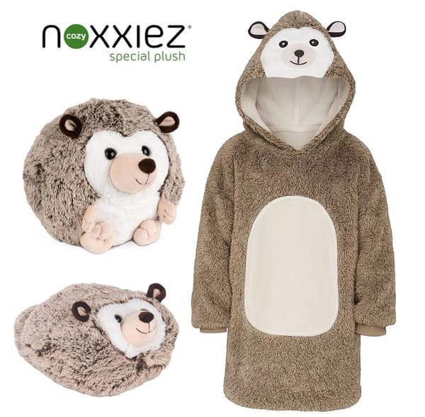Oversized tæppe sweatshirt til børn Hedgehog Cozy Noxxiez CH329