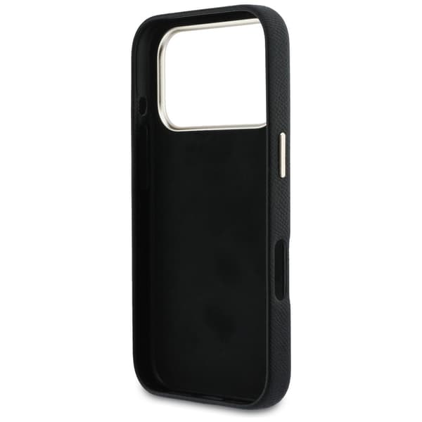 Guess FW Resin Logo-cover til iPhone 17 Pro, sort
