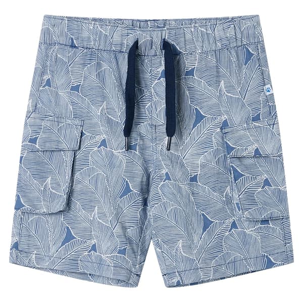 Børneshorts med snøre, mørkeblå, 104