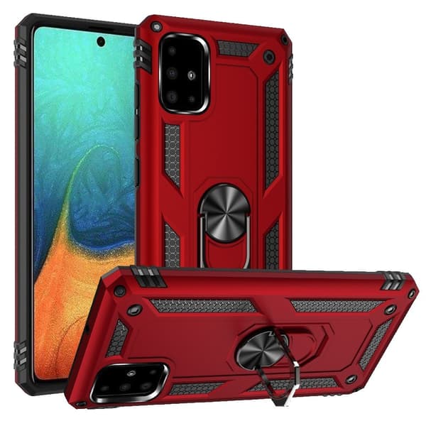 Pansarskal för Samsung Galaxy A51, Nox Case Ring, röd