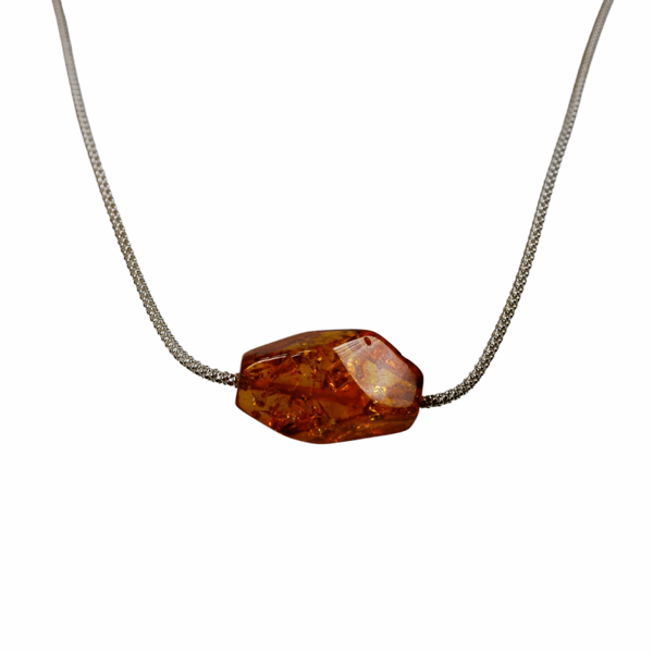 Cognac rav halskæde - Baltisk rav Collier
