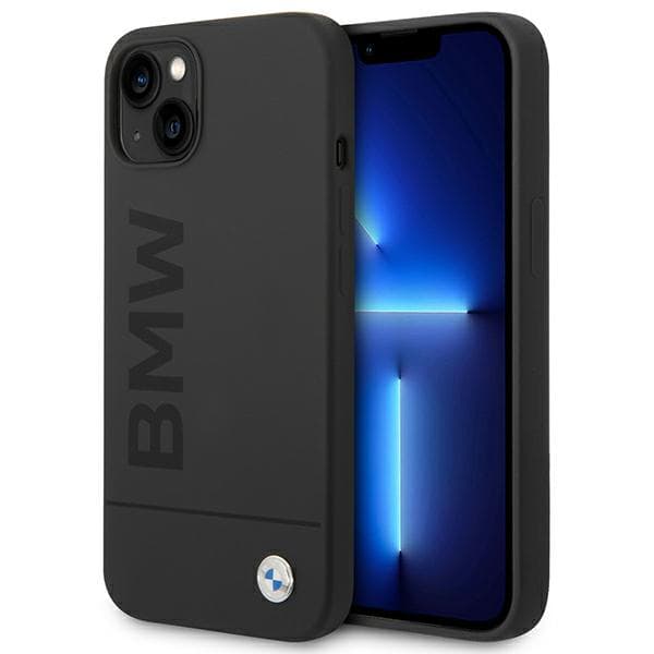 BMW Silikone Signature Logo Magsafe-etui til iPhone 14 Plus, Sort