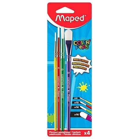 Colorpeps syntetiska penslar 4 stycken