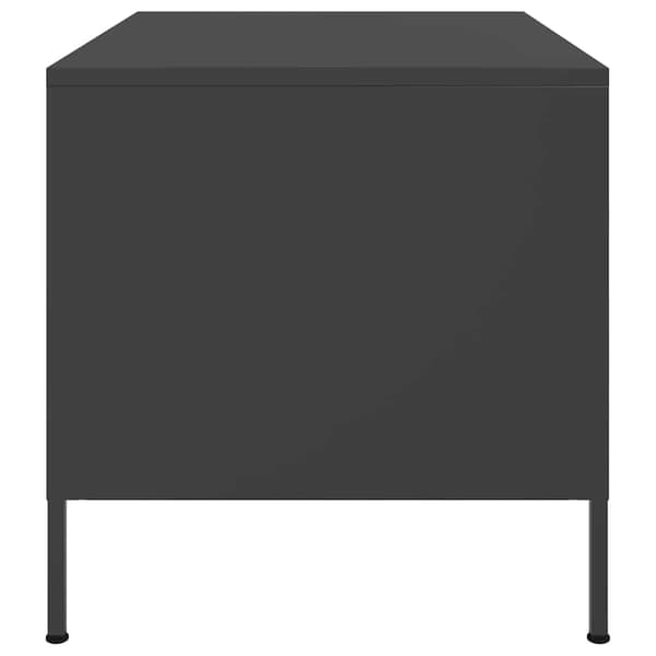 vidaXL sofabord, sort, 68x50x50,5 cm, stål