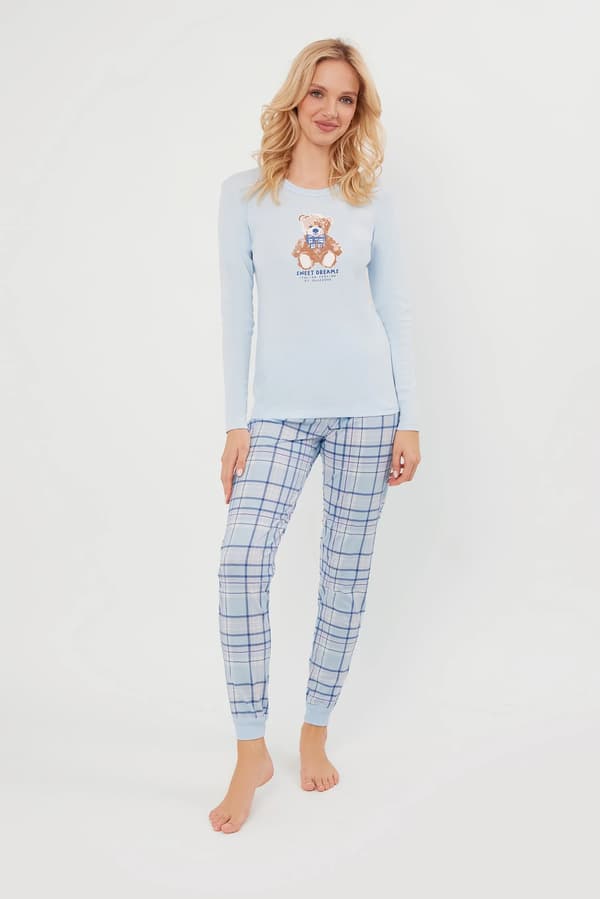 Katrin dampyjamas långärmad, långbyxor L