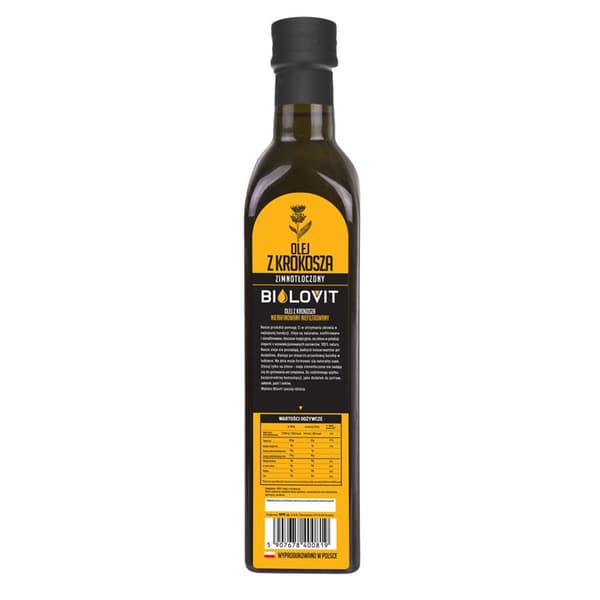 Bilovit - Kallpressad safflorolja - 500 ml