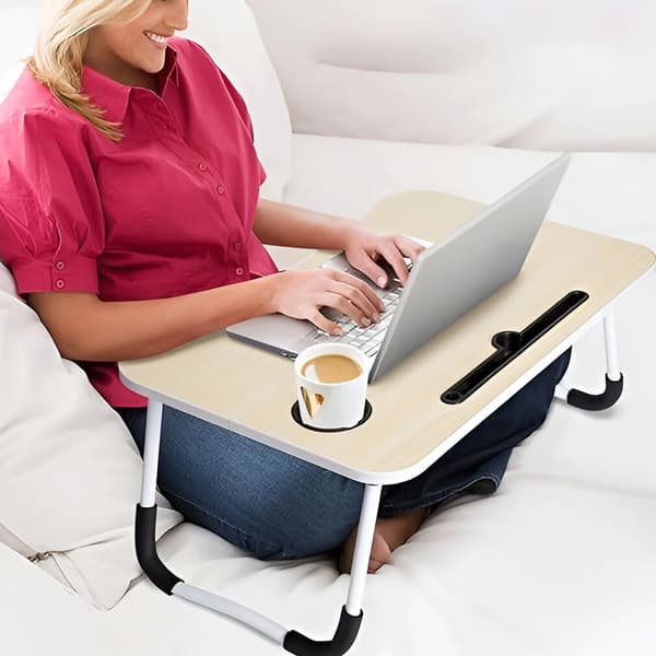 hopfällbart laptopbord, sängbord, frukostbord