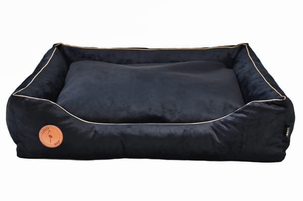 CEZAR sofa sort fløjl L - 95 cm x 80 cm