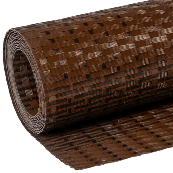 vidaXL balkonskærm brun og sort 500x90 cm polyrattan