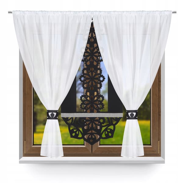 P7 Panel EKRAN modern elegant gardin med öppet mandalamönster 60x130