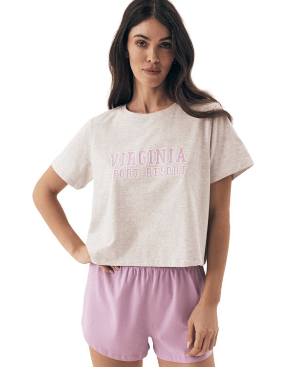 Mawest 2 Bloovii Damepyjamas | Lyserød, Beige L