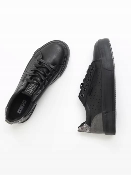 Big Star damesneakers sorte JJ274538 klassiske sneakers