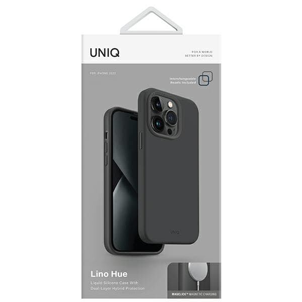 UNIQ Lino MagSafe-etui til iPhone 14 Plus, grå