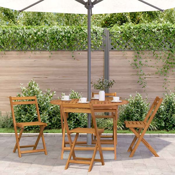 vidaXL foldbart havebord 110 cm massivt akacietræ