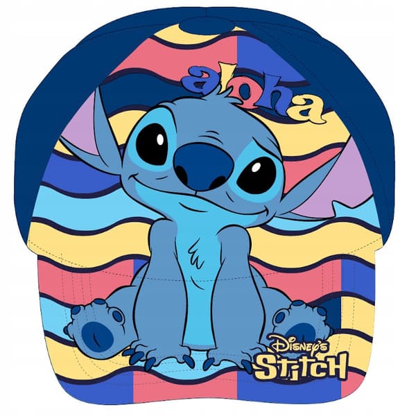 Stitch basebollkeps för pojkar marinblå 54 cm