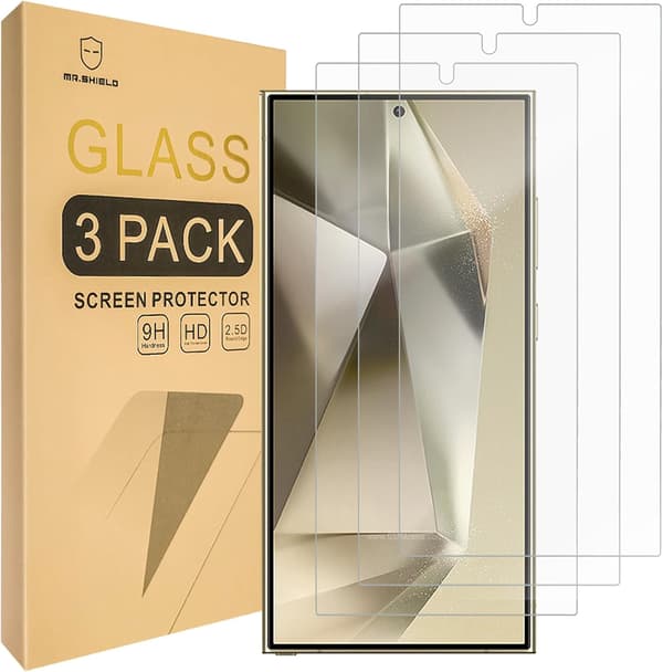 Hærdet glas 3x til Samsung S24 Ultra 9H Mr.Shield