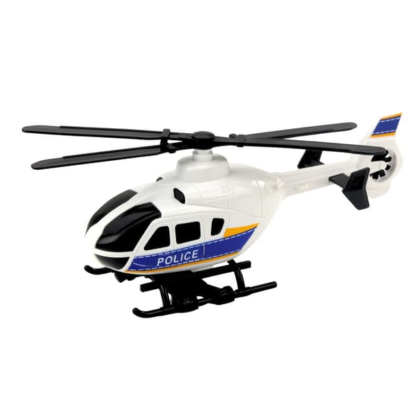 Polititransport lastbil helikopter lys lyde sæt
