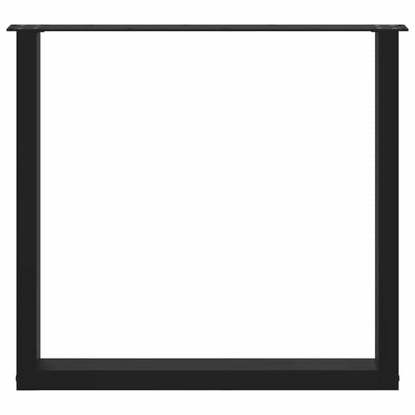 vidaXL sofabordsben, 3 stk., sort, 80x(72-73) cm, stål