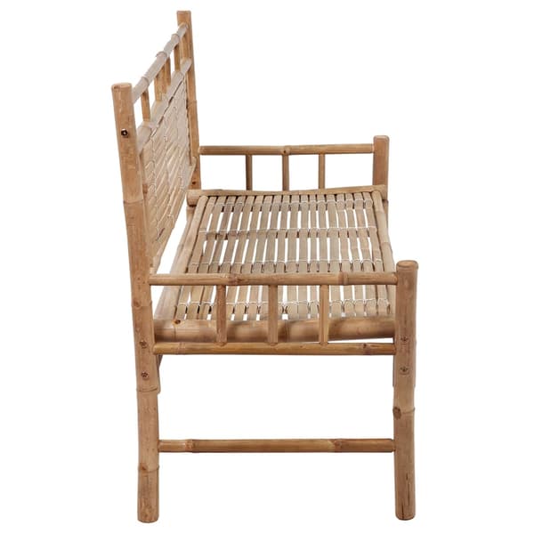 vidaXL Puutarhapenkki tyynyllä 120 cm bambu