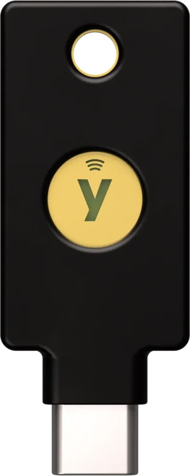 Yubico YubiKey 5C USB-C NFC FIPS Sort sikkerhedsnøgle