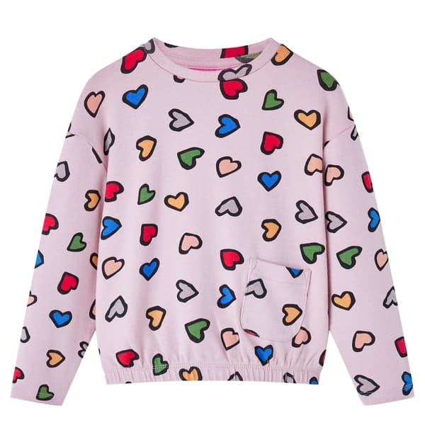 Børnesweatshirt, lyserød, 92