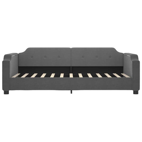vidaXL Bäddsoffa mörkgrå 80x200 cm tygklädd