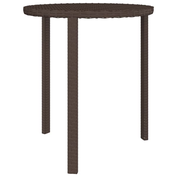 vidaXL sidebordsæt 3 dele brun PE-rattan