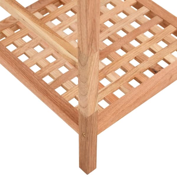 vidaXL badeværelseshylde 35,5x35,5x112,5 cm valnøddetræ