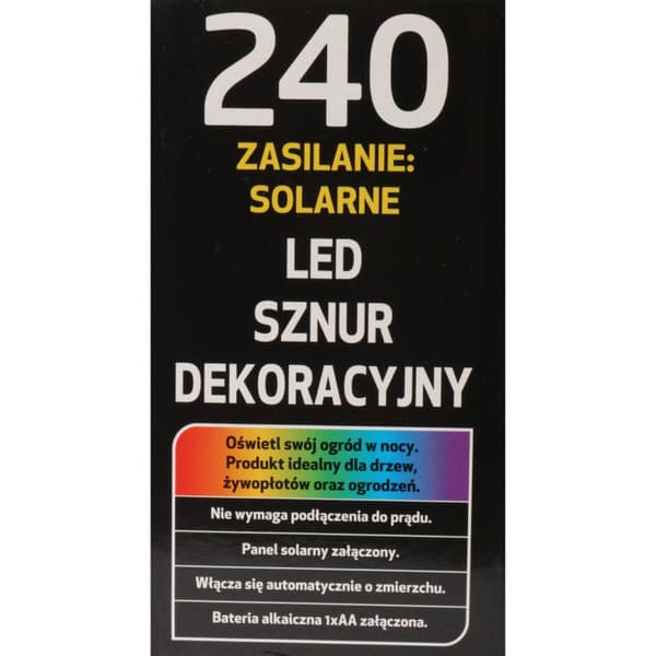 JULGRANSLJUS 240 LED-SOLAR MULTI