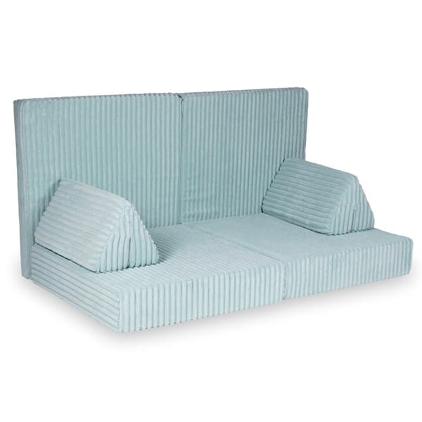 Montessori Standard Waffle Play Sofa Lys Mintgrøn
